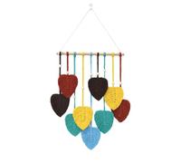 Wzxksoac Tapiz de Hojas Macramé Colgante de Pared Bomiassi Decoración del Hogar Tapices de Hojas Coloridas Decoración de Pared del Hogar, Colgante de Habitación-A
