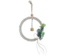 Wzxksoac Tapiz Tejido para Colgar en la Pared de Macramé con Campana DecoracióN Arte de Pared Dormitorio Sala de Estar Dormitorio DecoracióN del Hogar