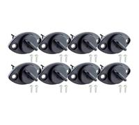 Wzxksoac Tapón de Drenaje Universal para Baúl de 8Pcs, Orificio de Drenaje para Popa, para Kayak, Canoa, Pedales y Accesorios para Botes.