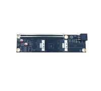 Wzxksoac Tarjeta Adaptadora de 2 Puertos PCI-e 4.0 X16 A SlimSAS SFF-8654 GEN4 SFF-8654-8i SFF8654 para Tarjeta Gráfica GPU