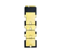 Wzxksoac Tarjeta Adaptadora M.2 NGFF A MSATA, Convertidor de SSD de Clave B, Adaptador M.2 NGFF SSD A MSATA para SSD NGFF M.2 2280, 2260, 2242 y 2230