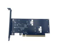 Wzxksoac Tarjeta Adaptadora PCIE 4.0 16 X de 2 Puertos A SlimSAS SFF-8654, Tarjeta Gráfica de Expansión Externa, Tarjeta Vertical SFF-8654-8i SFF8654