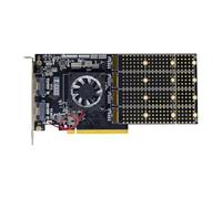 Wzxksoac Tarjeta de Expansión de 4 Discos PCle 3.0 A M.2 NVME, Placa Base PLX8749 con División Libre, para Tarjeta Gráfica NVME U.2