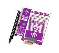 Wzxksoac Tarjeta de Expansión NVMe PCIe 5.0 A U.2/U.3 Gen3 A SFF8639 de 128 Gbps, Compatible con SSD U.2 PCIE 4.0/3.0/2.0