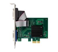 Wzxksoac Tarjeta de ExpansióN Serial SM750 PCIE de 2 Puertos VGA de Industrial con GráFicos 2D, ResolucióN HD de 1920 X 1440 y 64 MB DDR