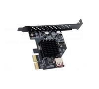 Wzxksoac Tarjeta de ExpansióN USB 3.1 Frontal Tipo E, PCIe X2 una Tarjeta Frontal Tipo C, Chip ASM3142, Tarjeta de ExpansióN USB 3.1 Frontal Tipo e + USB 2.0
