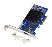 Wzxksoac Tarjeta de Red PCI-e Adaptador de Tarjeta de Red de Servidor Gigabit 10G de Puerto Único PCI-e X4 Nic Ethernet AQC107 para Escritorio