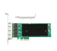 Wzxksoac Tarjeta de Red PCIe de 4 Puertos 2.5G RJ45 con Chips I226, Adaptador PCI Express 100/1000M/2500Mbp Gigabit Ethernet para PC y Portátil.