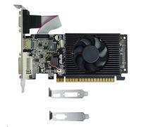 Wzxksoac Tarjeta Gráfica GT210 de 1 GB DDR3 de 64 bits, PCIE 2.0, GPU de 40 NM, Compatible con, VGA y DVI, con 2 Deflectores.