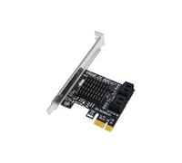 Wzxksoac Tarjeta PCIE una Adaptador PCI-E Tarjeta de ExpansióN PCI Express una SATA3.0 4 Puertos III 6G para MineríA SSD HDD IPFS