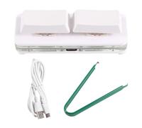 Wzxksoac Teclado de Acceso Directo Personalizado de 2 Teclas Eje Mecánico Intercambiable en Caliente USB Teclado Corte Cable para Ingresar Al Espacio,
