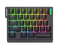 Wzxksoac Teclado Mecánico HE30 de una Mano, 29 Teclas, Interruptor Magnético, Velocidad Inteligente, Disparador Rápido, Ideal para Juegos de Deportes Electrónicos A