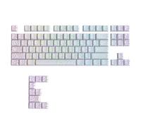 Wzxksoac Teclas PBT de Doble Inyección con Líneas de Contorno de 97 Teclas, Retroiluminadas, Perfil Cereza Translúcido para Teclado Mecánico MX.