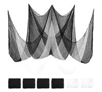 Wzxksoac Telas de para Halloween, 76 X 183 Cm, Tela Espeluznante para Halloween, Suministros para Casas Embrujadas, Fiestas Al Aire Libre e Interiores.