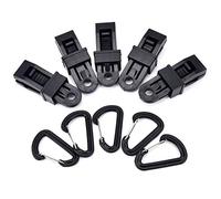 Wzxksoac Tienda de Lona de 24 Piezas Tienda Clip de PláStico con Dosel Conjunto de MosquetóN de Camping - Manejar de Bloqueo Deslizante para Toldos,Jardines AgríColas,AutomóViles Marinos.