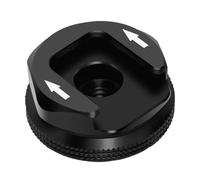 Wzxksoac Tornillo de Montaje para Trípode DSLR de 1/4 de Pulgada, Adaptador de Zapata de Micrófono A Flash, Color Negro, para Cámara, Monitor, Accesorio para Estudio Fotográfico.