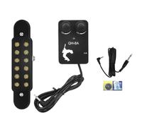 Wzxksoac Transductor de Guitarra Clásica Acústica con de Guitarra de 12 Orificios de Sonido con Amplificador de Cable de Conexión