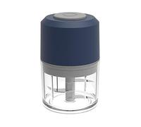 Wzxksoac Trituradora de EléCtrica USB Mini Picadora de Alimentos Licuadora de para Picar Verduras Cebollas Ensalada Carne Deshuesada-Azul Marino