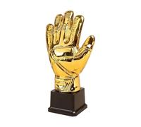 Wzxksoac Trofeo de Fútbol, Trofeo de Portero, Forma de Guantes, Copa de Trofeo Grande Dorada para Competiciones de Ortografía y Partidos Deportivos.
