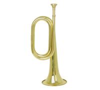 Wzxksoac Trompeta de Cuerno de Caballería de Latón Trompeta Escalonada de Cobre Puro Instrumento Musical de Latón Dorado