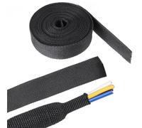 Wzxksoac Tubo de Tela Termorretráctil 2 en 1: Se Adapta Perfectamente A Mangueras, Cables y Alambres Irregulares de 12 mm (1/2 Pulgada)