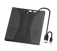 Wzxksoac Unidad de CD/DVD Multifunción Externa USB 3.0 Tipo C 7 en 1, Reproductor Óptico y Grabador para PC y Portátil.