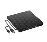 Wzxksoac Unidad de DVD Externa USB 3.0 Tipo C, Reproductor de DVD Portátil USB C, Grabadora de CD-RW Externa, Lector para Portátiles y PC de Escritorio.