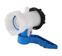 Wzxksoac Válvula de Mariposa para Tanque IBC de 75 mm (DN75 Mm) Válvula de Conexión de Mariposa para Tanque de Contenedores IBC Adaptador de Drenaje de Agua de Plástico