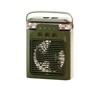 Wzxksoac Ventilador de Aire Acondicionado Portátil Mini Enfriador de Aire Evaporativo con Colores Modos de Luz LED para Escritorio Mesita de Noche Mesa de Centro-A
