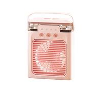 Wzxksoac Ventilador de Aire Acondicionado Portátil Mini Enfriador de Aire Evaporativo con Colores Modos de Luz LED para Escritorio Mesita de Noche Mesa de Centro-C