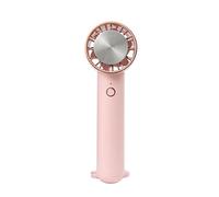 Wzxksoac Ventilador de Mano PortáTil 2000MAh BateríA USB Recargable Semiconductor RefrigeracióN RefrigeracióN Ventilador de Mano para Summer-Rosado