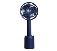 Wzxksoac Ventilador de Mano Ventilador de Enfriamiento Personal Pequeño Oscilante con Base y Batería Recargable Incorporada para Oficina Habitación Viaje Deportes Al Aire Libre