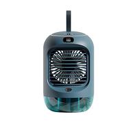 Wzxksoac Ventilador EléCtrico Recargable PortáTil Escritorio Silencioso RefrigeracióN USB Mini Ventilador PortáTil Aire Acondicionado Humidificador para el Hogar,Verde