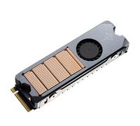 Wzxksoac Ventilador SSD con Control de Temperatura Profesional, Ventilador de Refrigeración PWM de Metal, Almohadilla Térmica para Disipador de de Disco Duro para SSD M.2.