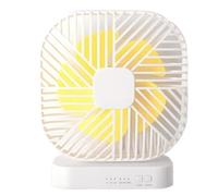 Wzxksoac Ventilador USB MagnéTico de Escritorio con AlimentacióN por USB o 4 Pilas AA, con Temporizador de Velocidades, para Exteriores, Camping, Silencioso, Color