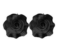 Wzxksoac Vestido de Novia con Ramillete de Flores de Tridimensional Multicapa Negra, Decoración de Apliques, Flores Decorativas DIY