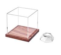 Wzxksoac Vitrina de AcríLico Transparente para Pelotas de Golf, Expositor para Colecciones de BéIsbol, Recuerdo de una Sola Pelota.