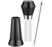 Wzxksoac WDT Tool Espresso Distribution Tool con Manija de AleacióN de Aluminio y BolíGrafo para Tallar Arte de Café, Espresso Coffee Stirrer