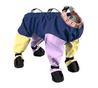 Wzxksoac Zapatos para Perros, Polainas, Botas con Tirantes A Prueba de Suciedad, Impermeables, Antideslizantes, Protectores de Patas para Mascotas para Caminar Al Aire Libre S