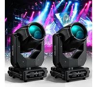 WZYBUTA Cabeza Movil 280W Beam10R DMX Luces para Escenario RGBW Luces de Fiesta 17Gobos 15 Colores para Discoteca Boda DJ Party Navideña Iluminación (2PCS)