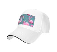 WZYCWB A Flock of Flamencos - Gorra de béisbol con ala curvada - Negro - Gorra de senderismo y al aire libre para hombre y mujer, blanco, L