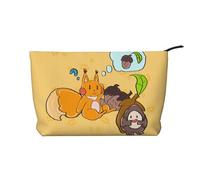 WZYCWB Adorable bolsa de cosméticos de viaje con estampado de perro de dibujos animados, perfecta para viajes de negocios y vacaciones., Ardilla de semillas de girasol, Talla única