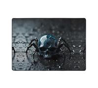 WZYCWB Alfombra para pintar, diseño de calavera, araña, agua, 80 x 58 pulgadas, pelo corto suave y esponjoso, adecuado para sala de estar, oficina, mesita de noche, balcón