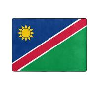 WZYCWB Alfombra pintada con la bandera de Namibia de 80 x 58 pulgadas, pelo corto suave y esponjoso, adecuada para sala de estar, oficina, mesita de noche, balcón