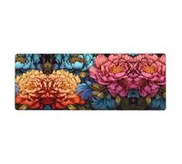 WZYCWB Alfombrilla de ratón Peonies de 11.8 x 31.5 pulgadas, adecuada para portátiles y entornos de oficina