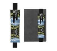 WZYCWB Alpine Farm Cows - Portalápices de PVC de gran capacidad con estampado de vacas de granja + bolsa creativa para bolígrafos con banda elástica y diseño antideslizante