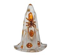 WZYCWB Amber Fossil Spider S - Capa con capucha y estampado de araña, accesorios para fiestas de vacaciones