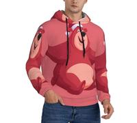 WZYCWB Bear Happy Hour - Sudadera holgada con capucha para hombre, manga larga, bolsillo con cordón, chaqueta deportiva