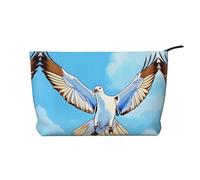 WZYCWB Bird's Nest - Bolsa de almacenamiento para artículos de tocador con estampado de pollo dorado, esencial para organizar cosméticos y productos para el cuidado de la piel., Gaviotas en vuelo