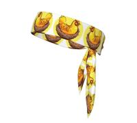 WZYCWB Bird's Nest - Diadema deportiva con estampado de pollo dorado, pañuelo para hombres y mujeres, para jugar a la pelota, correr por la mañana, deportes al aire libre